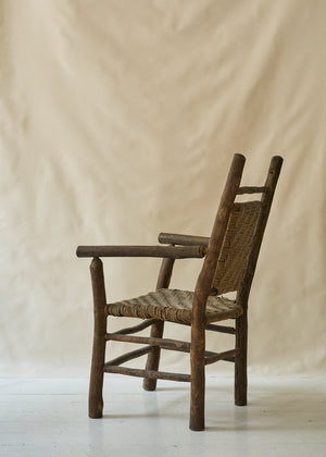 Antique Hickory Style Arm Chair