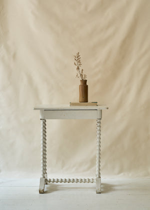 Antique Painted Spindle Side Table