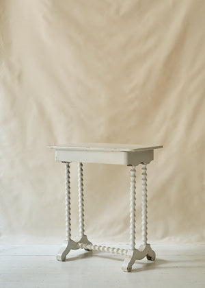 Antique Painted Spindle Side Table