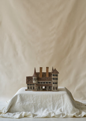 Antique Folk Art Ceramic Manor