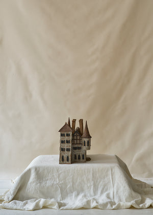 Antique Folk Art Ceramic Manor
