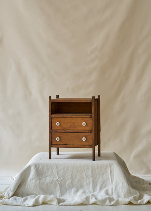 Antique Pine Tabletop Set of Drawers