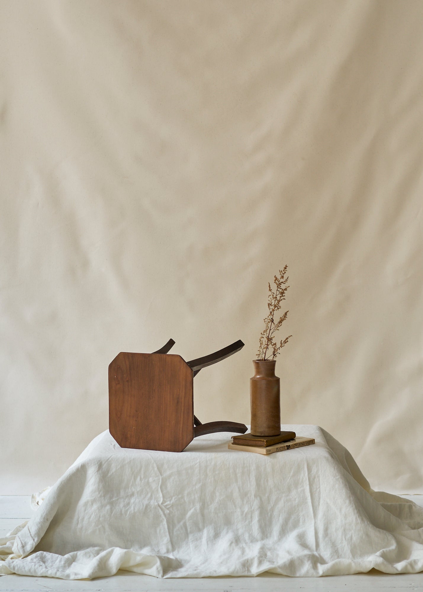 Antique Wood Stool
