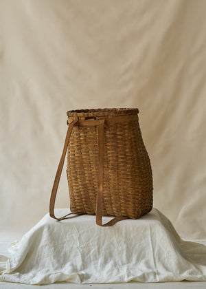 Large Antique Pack Basket