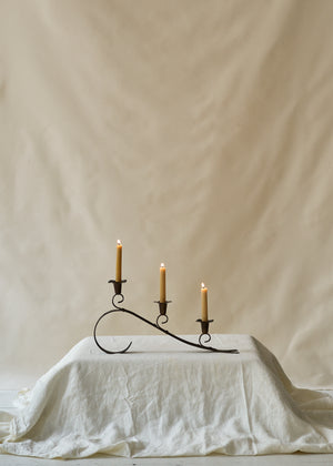 Antique Wrought Iron Candle Holder