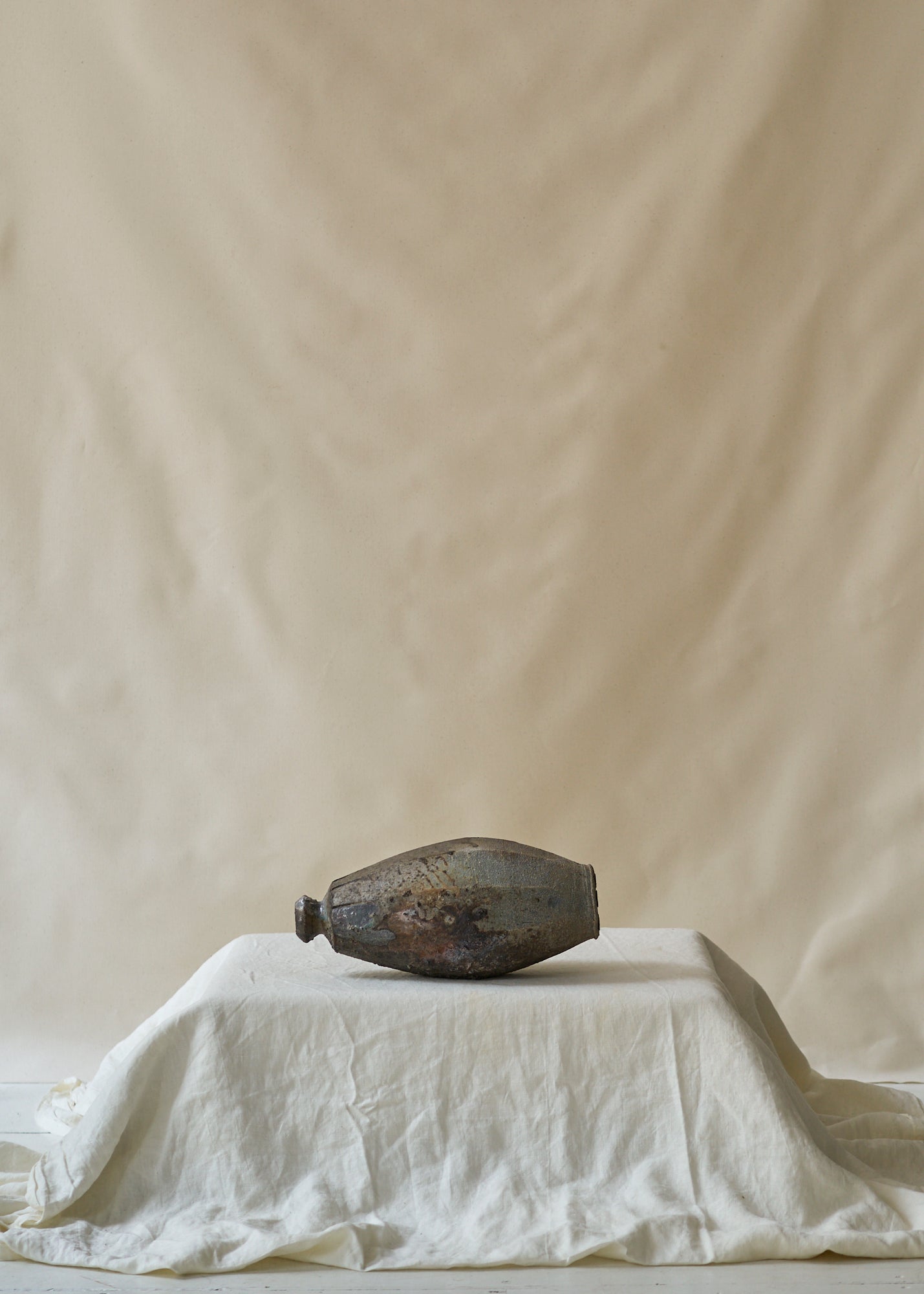 Vintage Wood Fired Ceramic Vase
