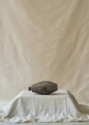 Vintage Wood Fired Ceramic Vase