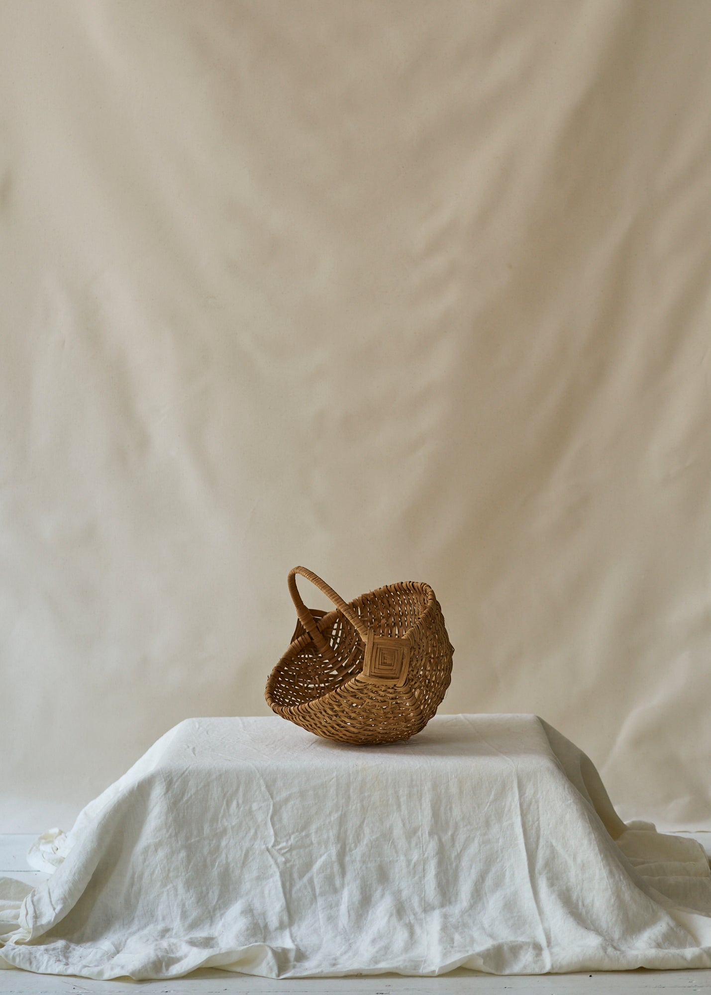 Antique Primitive Handwoven Basket