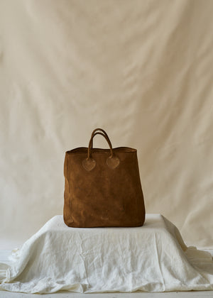 Vintage Suede Tote Bag