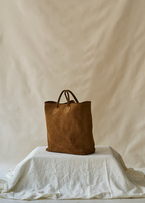 Vintage Suede Tote Bag