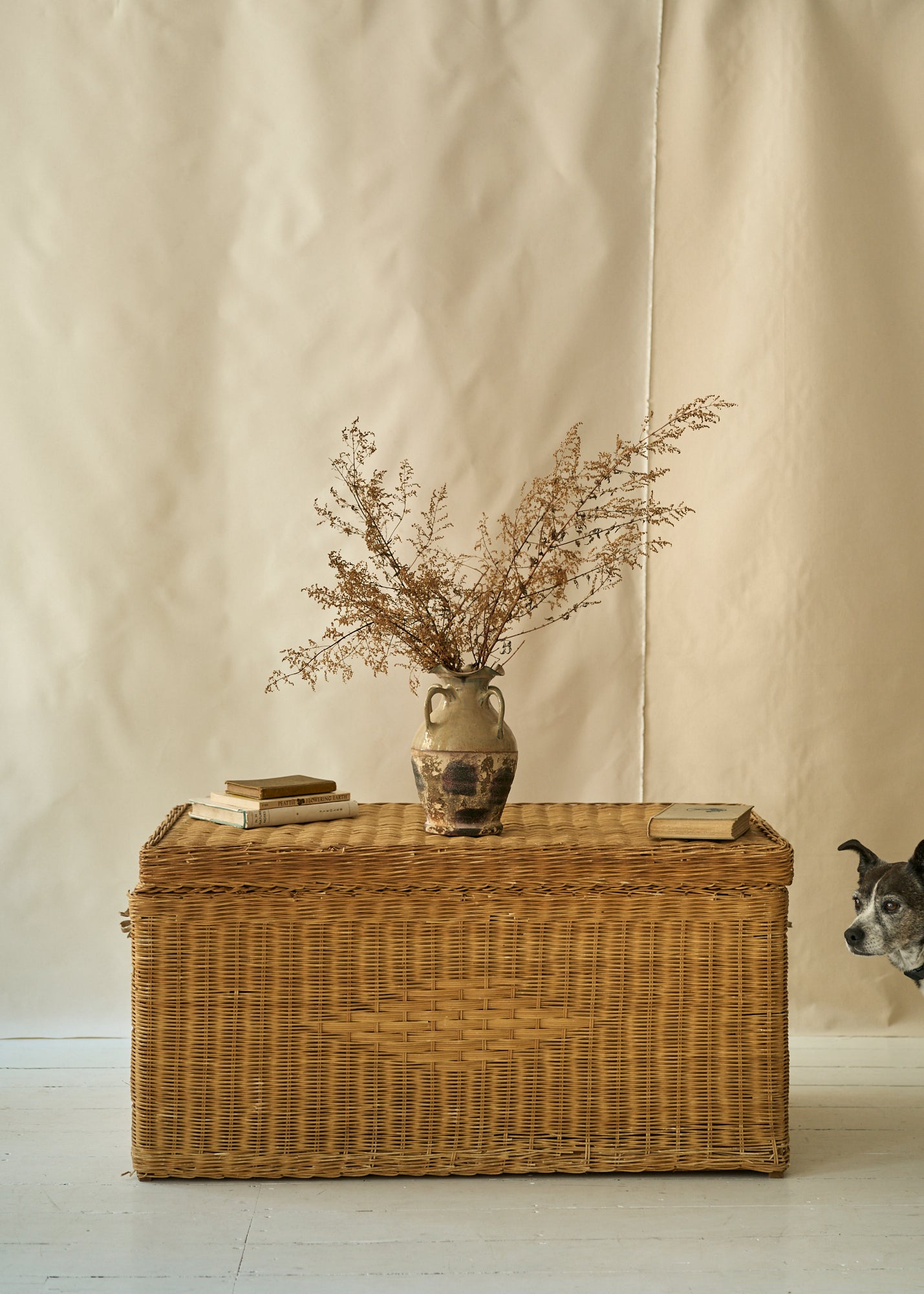 Vintage Wicker Chest