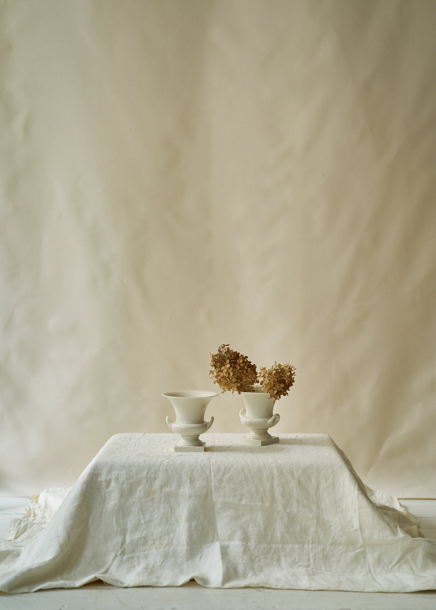 Pair of Vintage Porcelain Urns