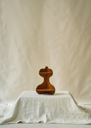 Vintage Handmade Folk Art Corner Shelf
