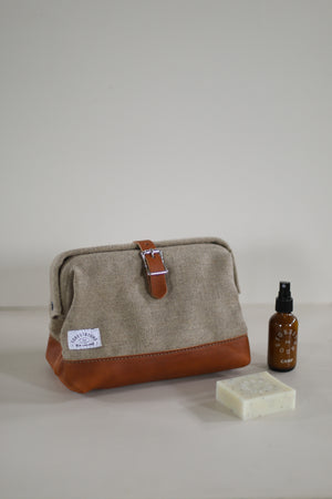 1960's era Salvaged Hemp Dopp Kit