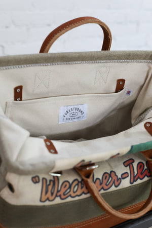 1950's era Salvaged Hemp and Work Apron Carryall