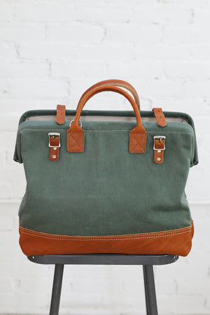 WWII era Salvaged Canvas Carryall