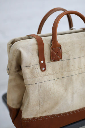 1940's era Salvaged US Navy Canvas Carryall
