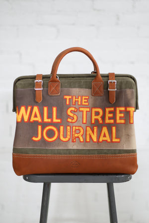 1940's era Canvas & Newspaper Apron Carryall