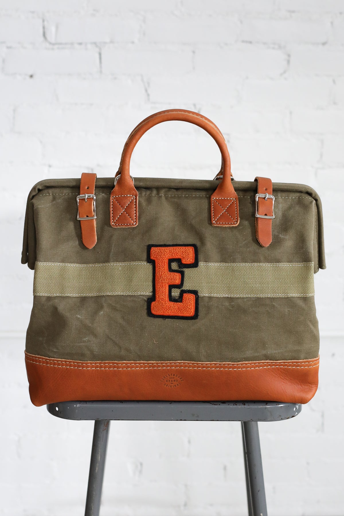 1940's era Salvaged Canvas 'E' Carryall