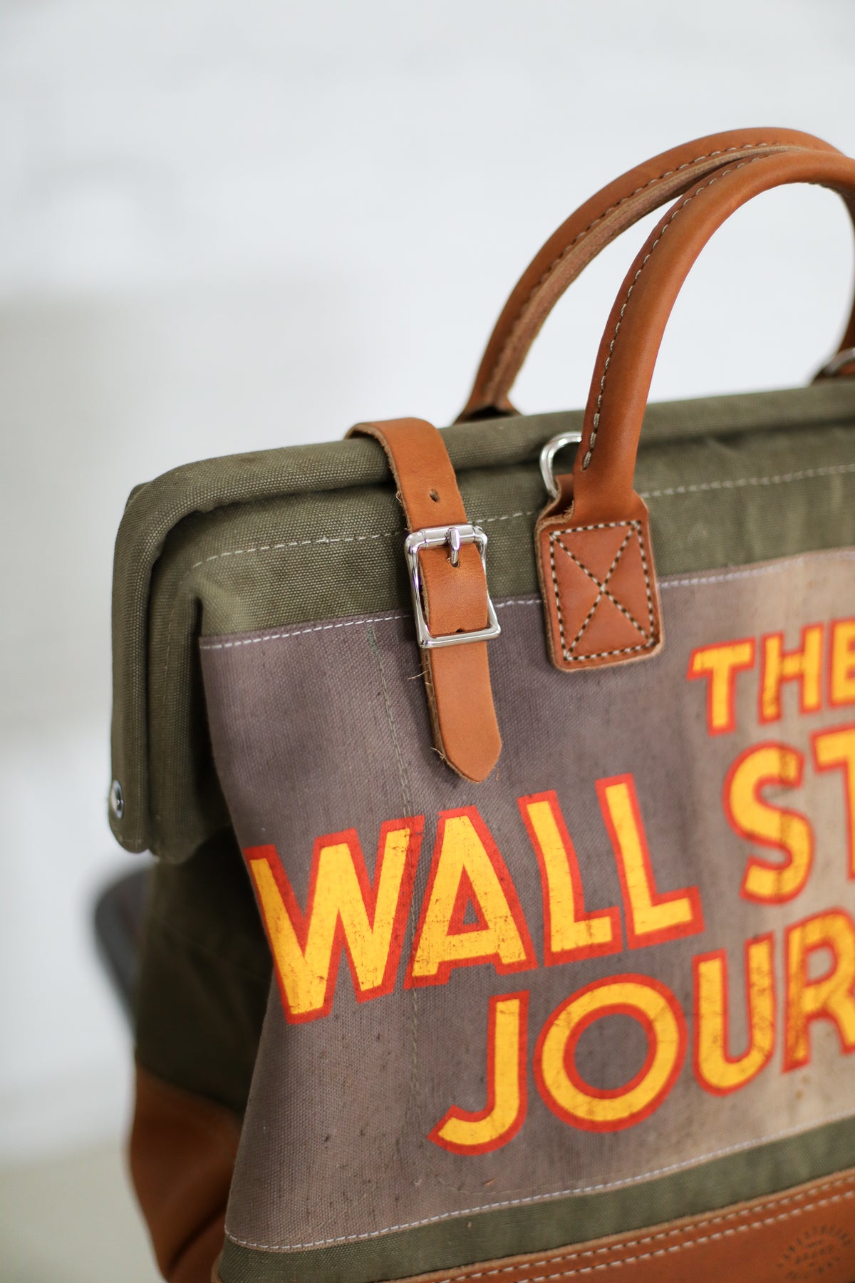1940's era Canvas & Newspaper Apron Carryall