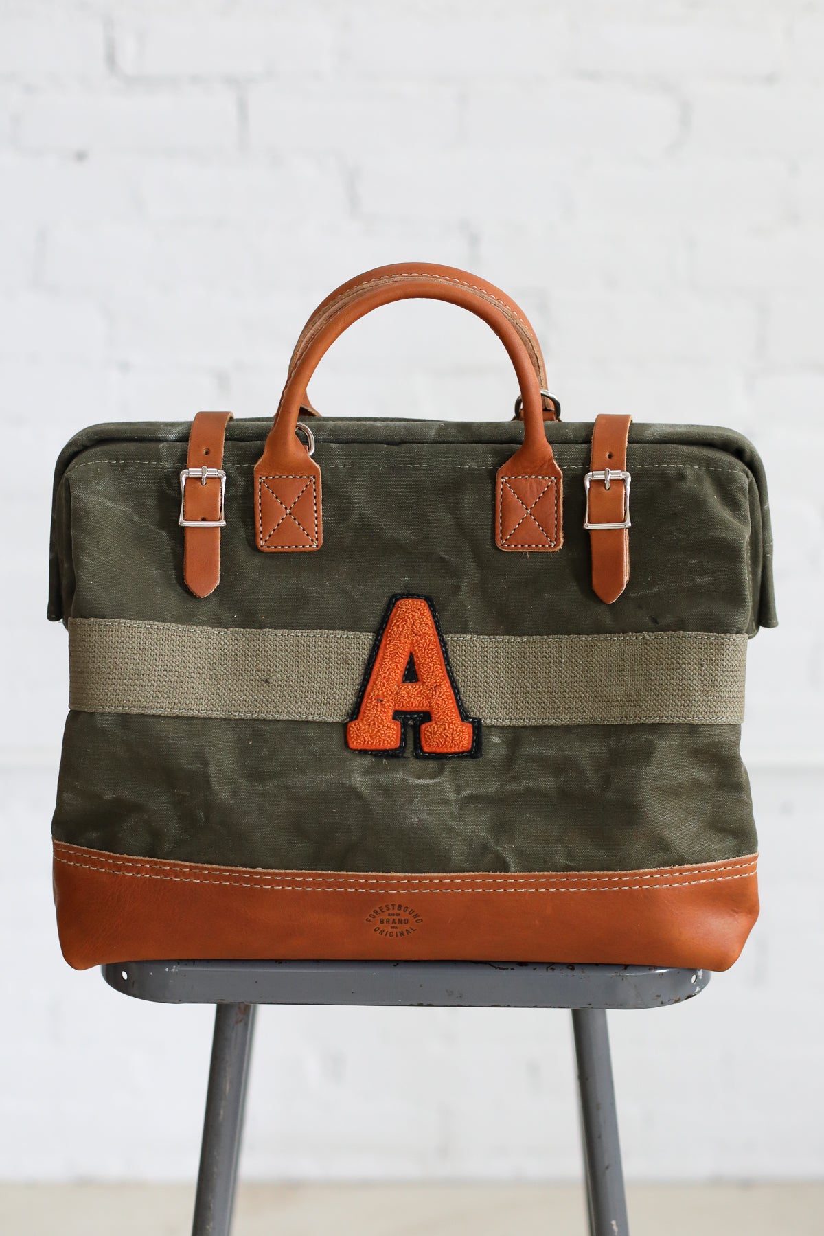 1940's era Salvaged Canvas 'A' Carryall