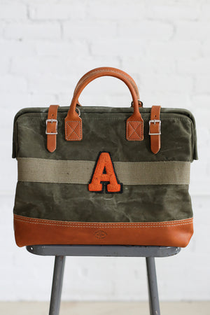 1940's era Salvaged Canvas 'A' Carryall