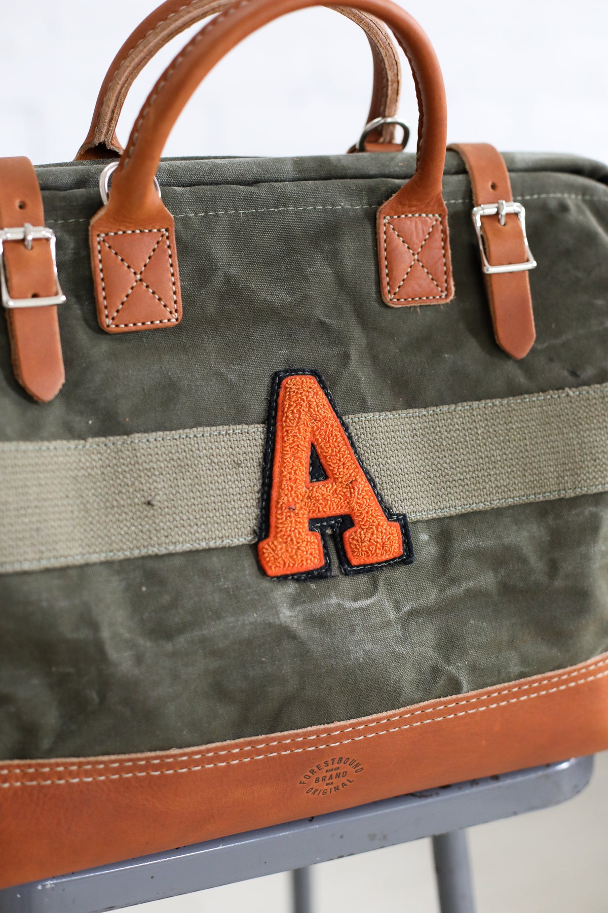 1940's era Salvaged Canvas 'A' Carryall