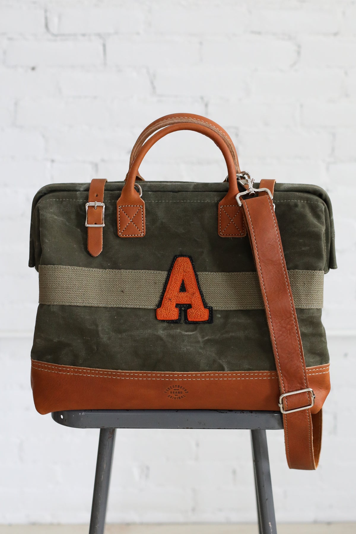 1940's era Salvaged Canvas 'A' Carryall