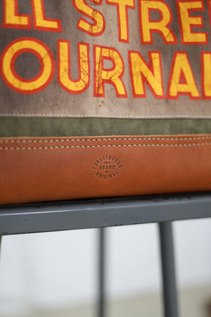 1940's era Canvas & Newspaper Apron Carryall