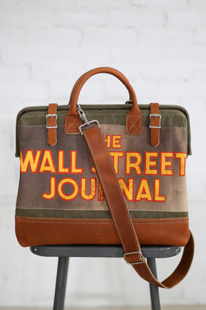 1940's era Canvas & Newspaper Apron Carryall