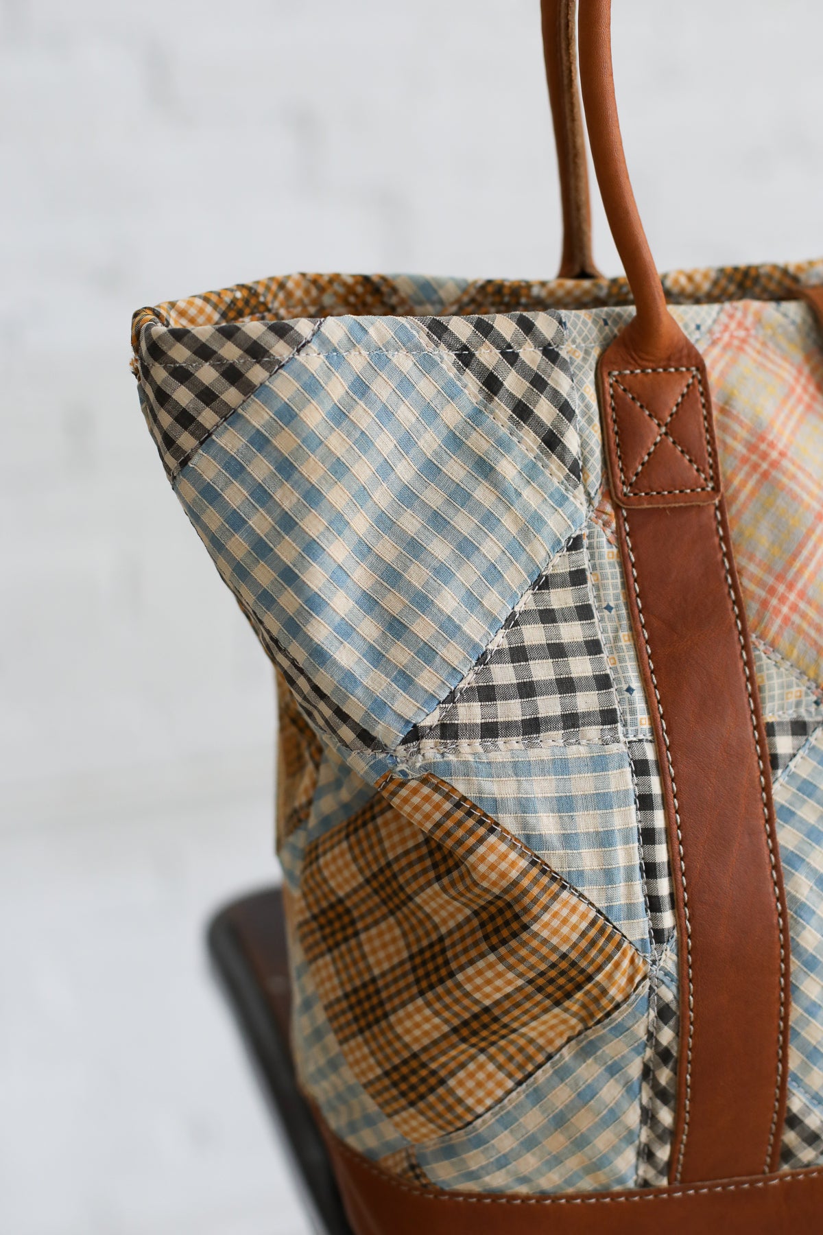 1950's era Salvaged Quilt Top Tote Bag