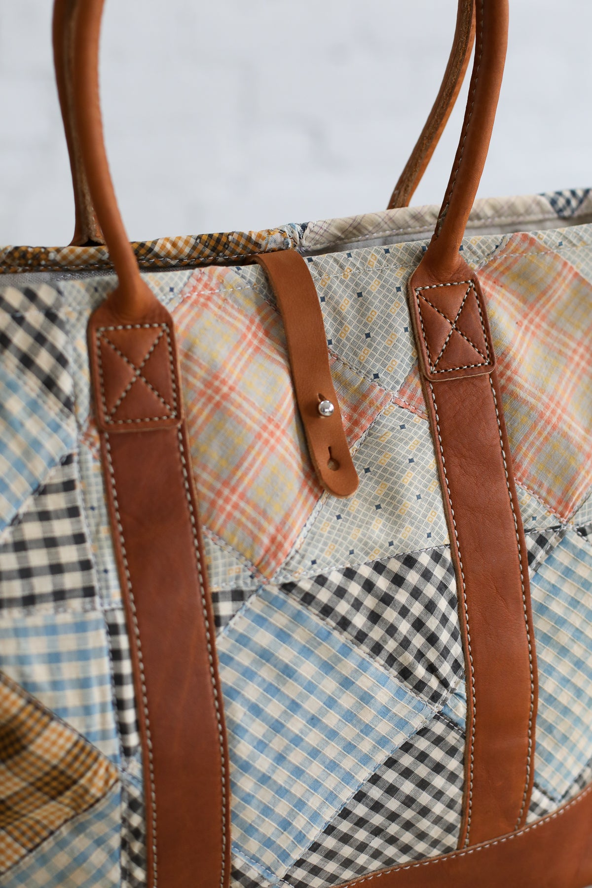 1950's era Salvaged Quilt Top Tote Bag