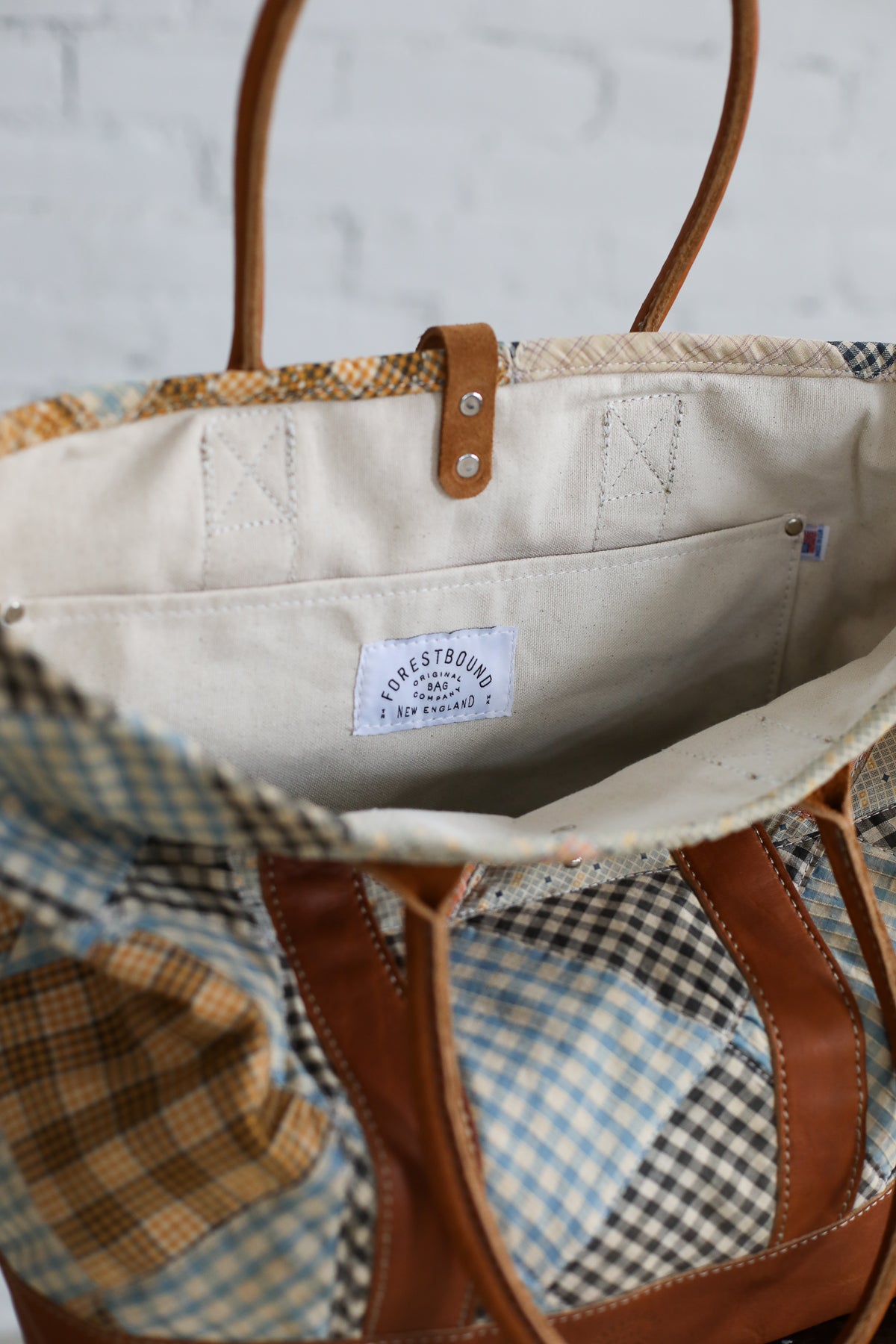 1950's era Salvaged Quilt Top Tote Bag