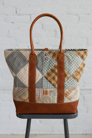 1950's era Salvaged Quilt Top Tote Bag