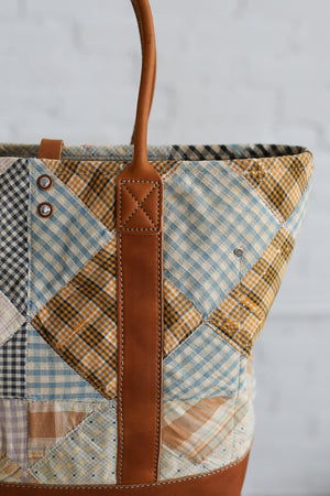 1950's era Salvaged Quilt Top Tote Bag