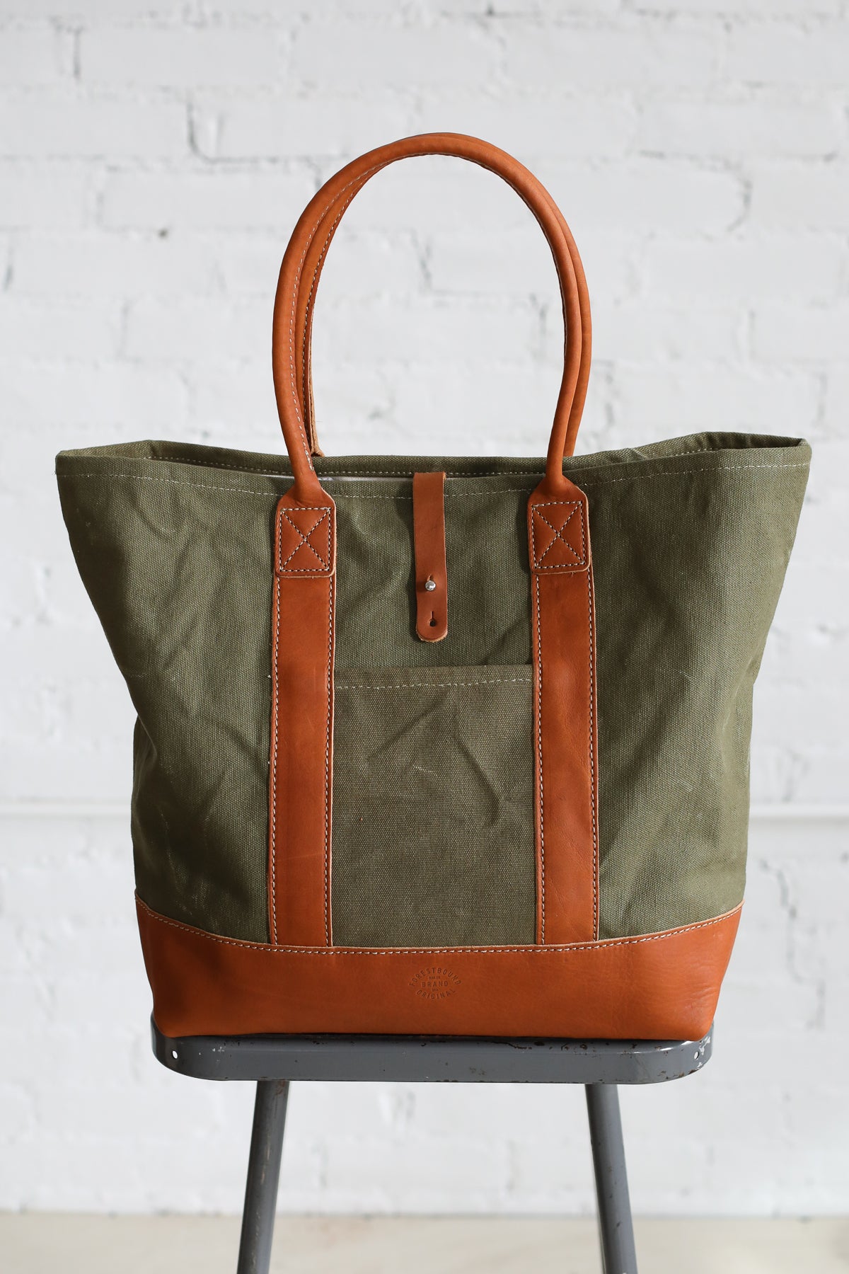 WWII era Salvaged Canvas Tote Bag