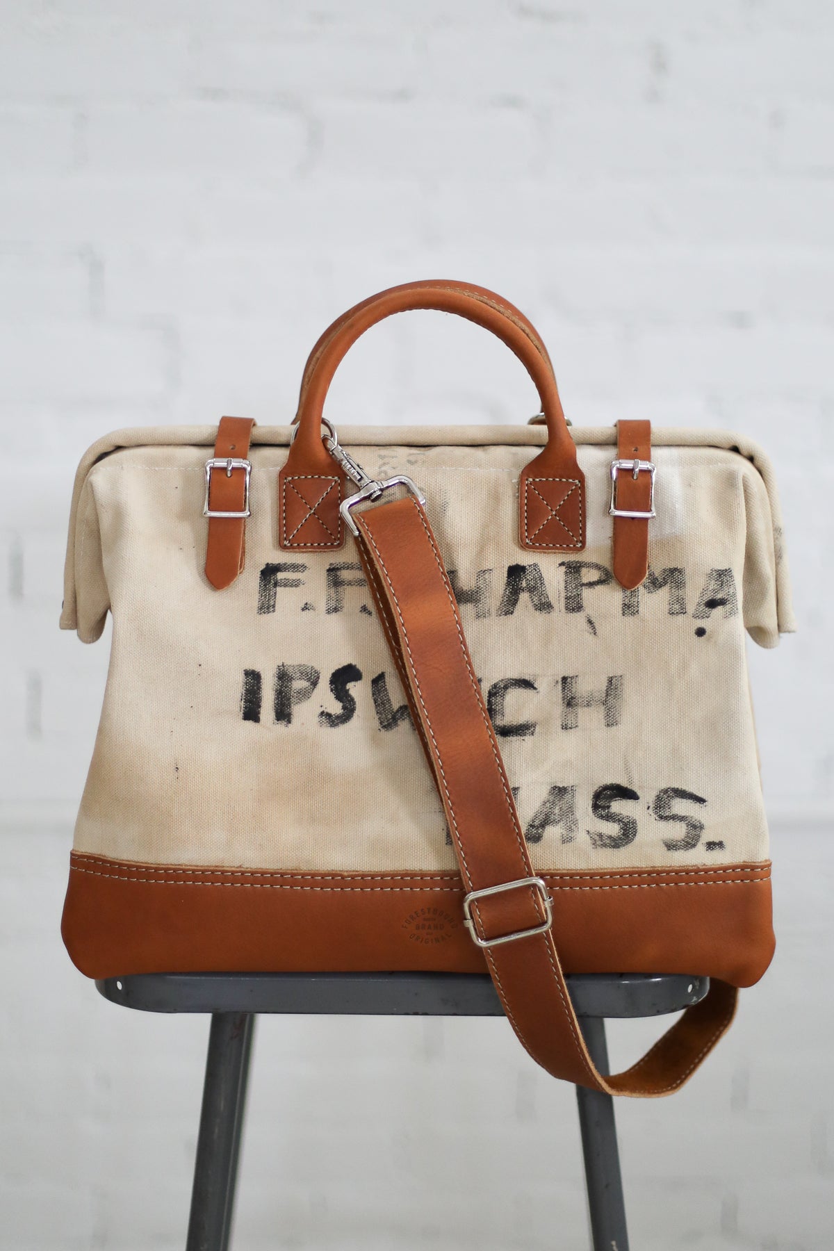 WWII era Salvaged US Navy Canvas Carryall