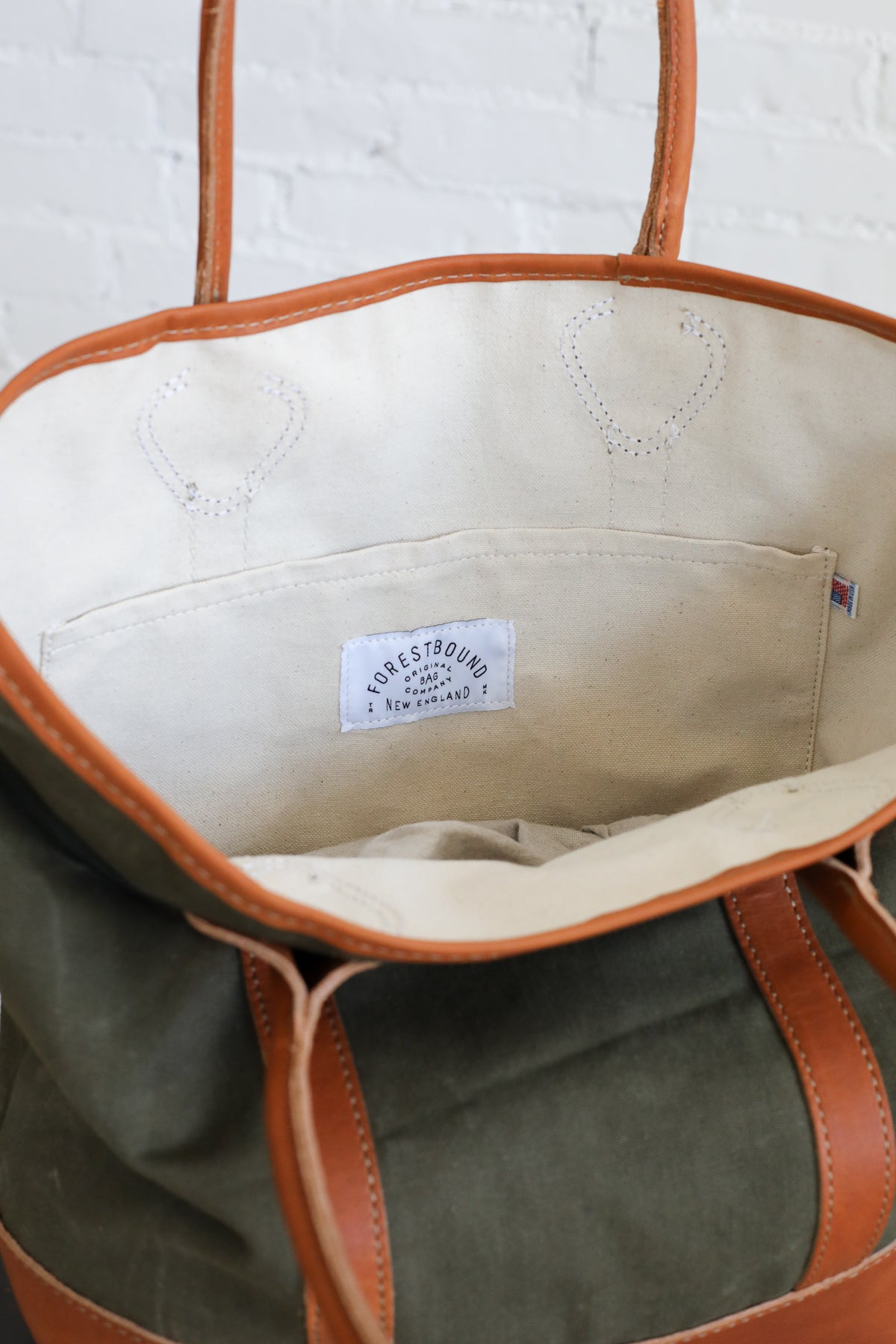 WWII era Salvaged Canvas Tote Bag