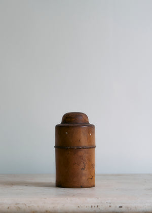 Antique Crystal Glass in Wood Case