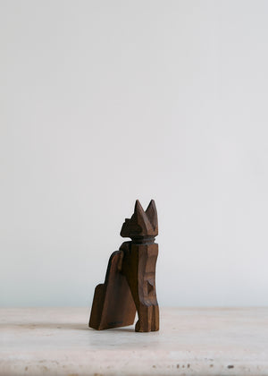 Vintage Folk Art Scottie Dog Holder