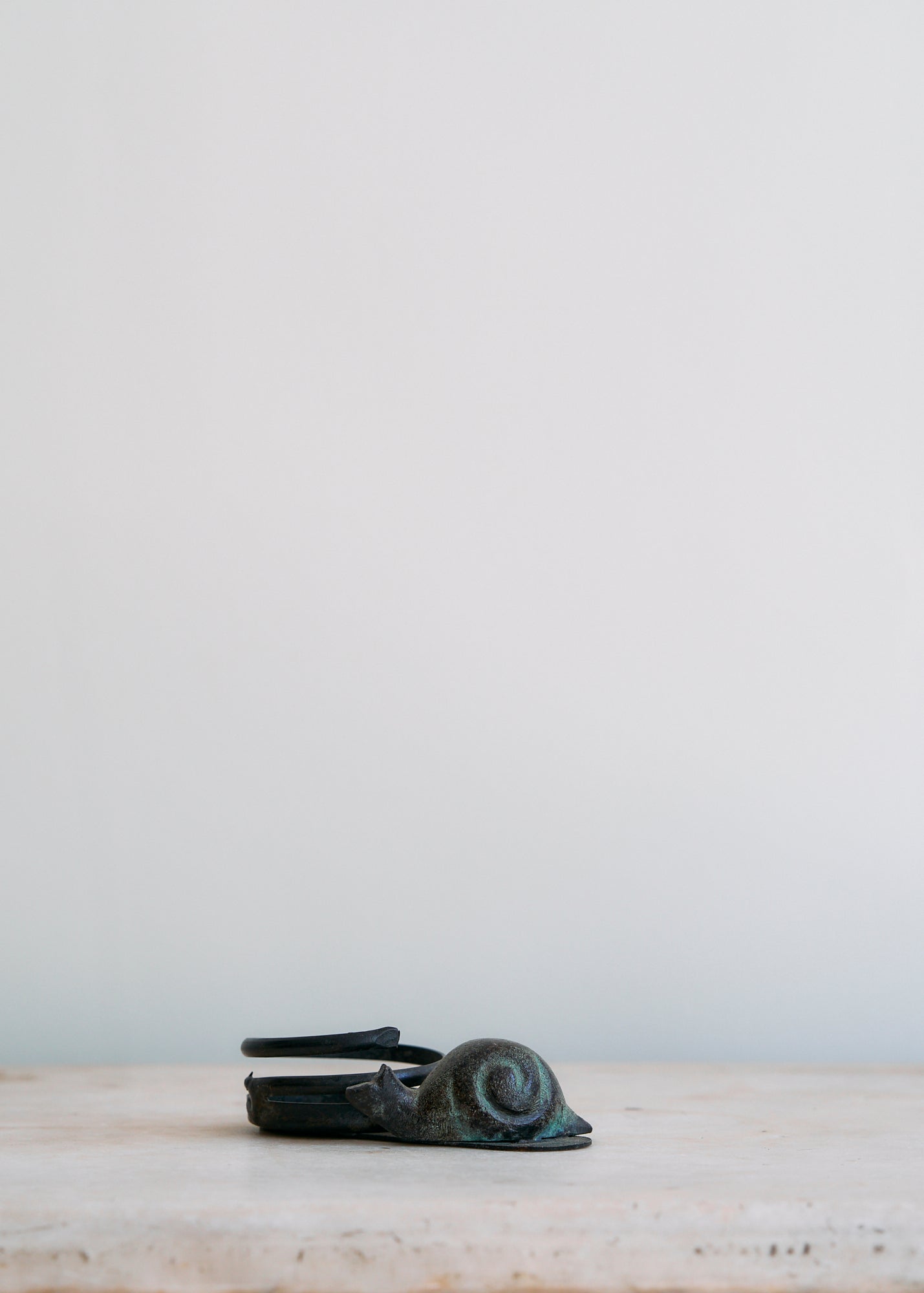 Vintage Metal Snail Candleholder