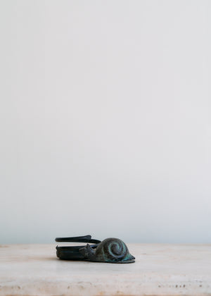 Vintage Metal Snail Candleholder