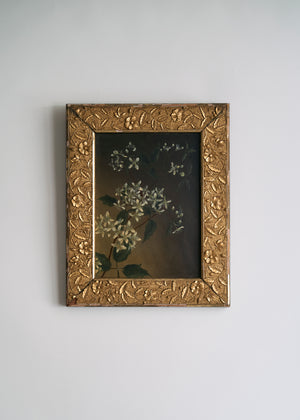Antique Jasmine Flowers Oil Painting