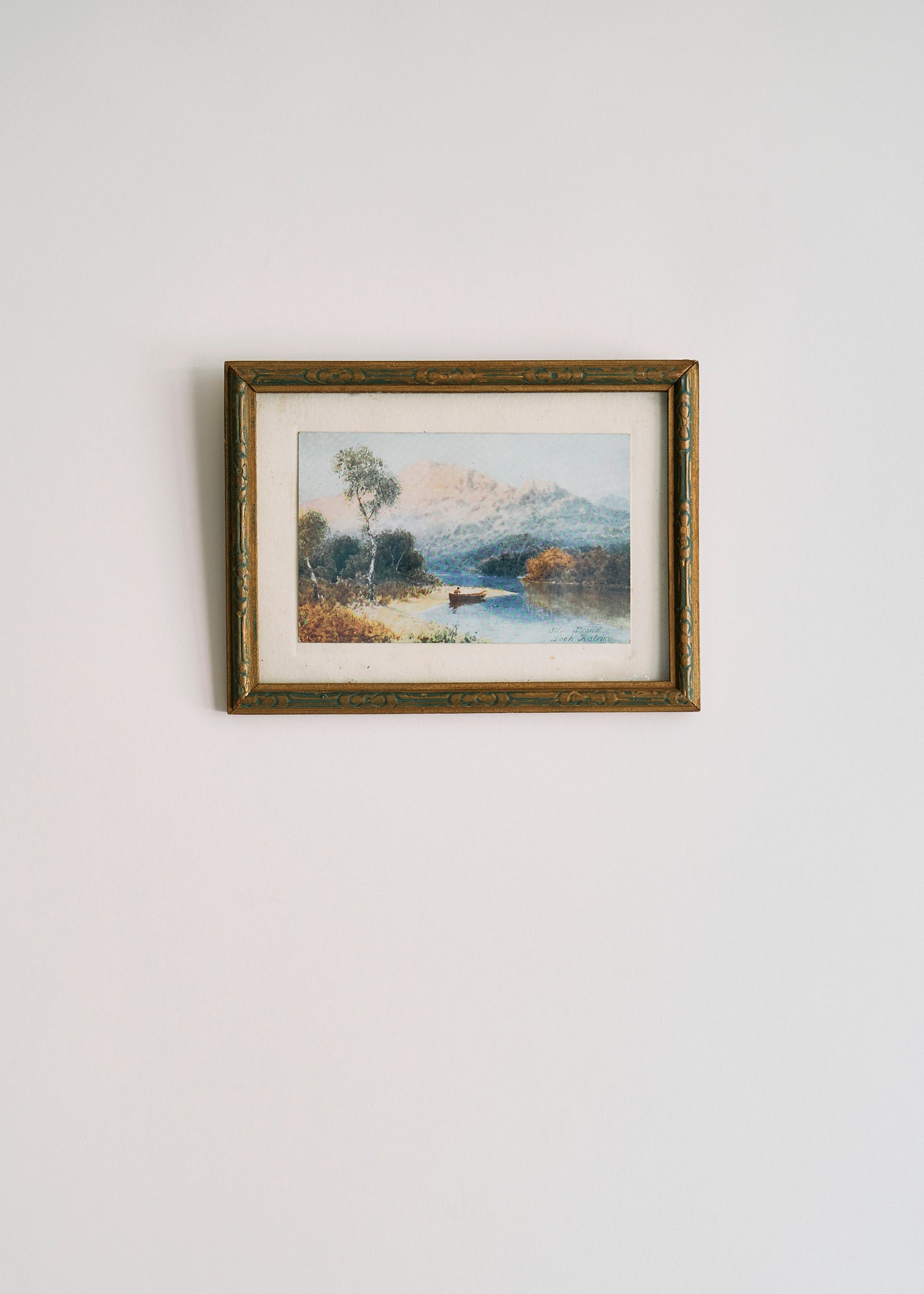 Antique Watercolor Loch Katrine Print