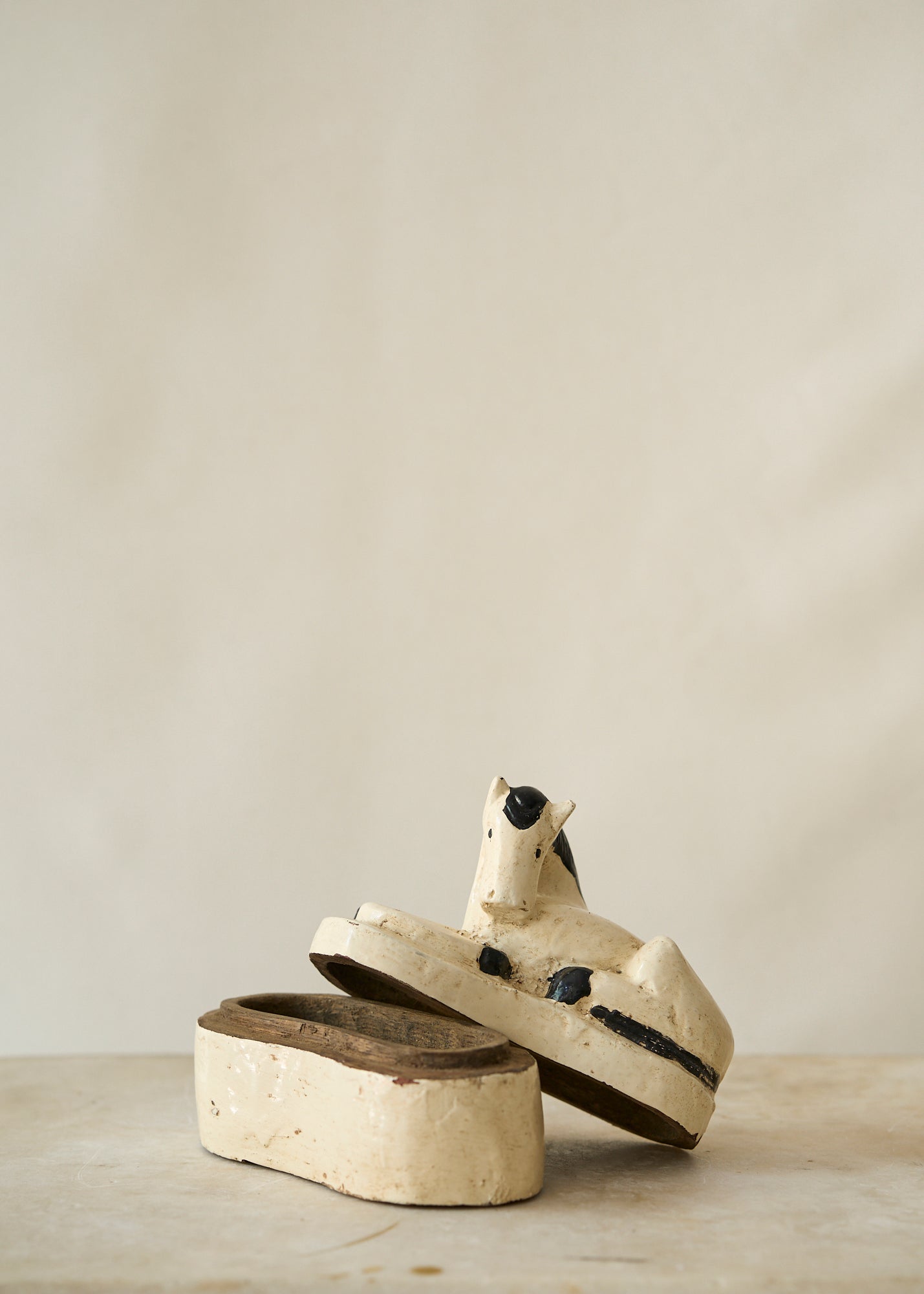 Folk Art Wooden Horse Keepsake Box