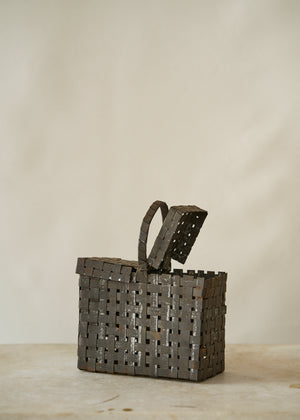 Antique Woven Metal Basket