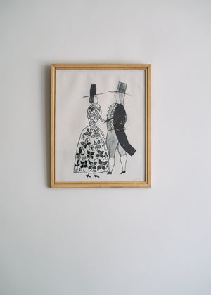 Antique Framed Folk Art Fraktur