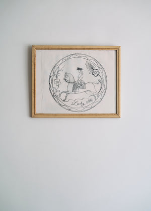Antique Framed Folk Art Fraktur