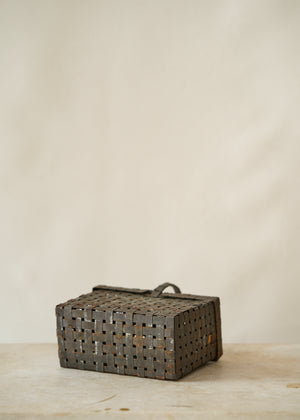 Antique Woven Metal Basket