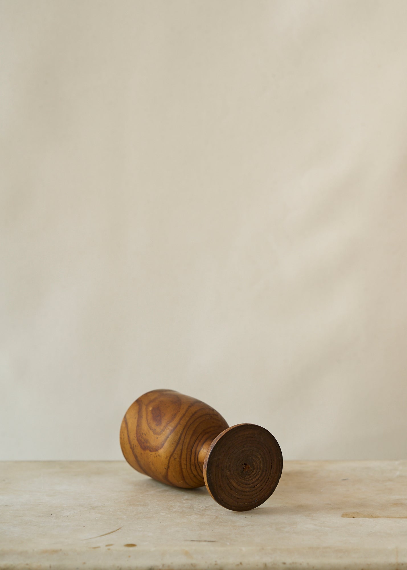 Hand Carved Wooden Goblet